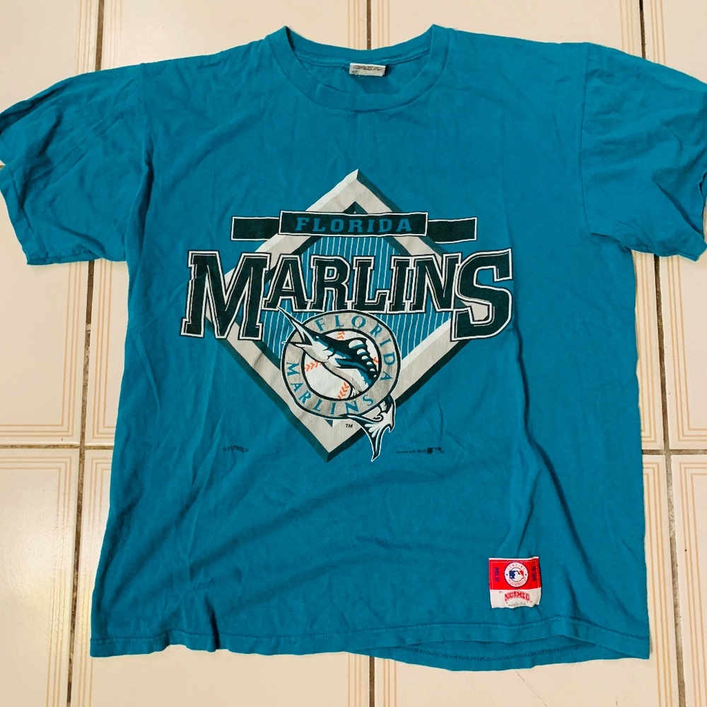 Vintage Nutmeg Florida Marlins T-Shirt: XL